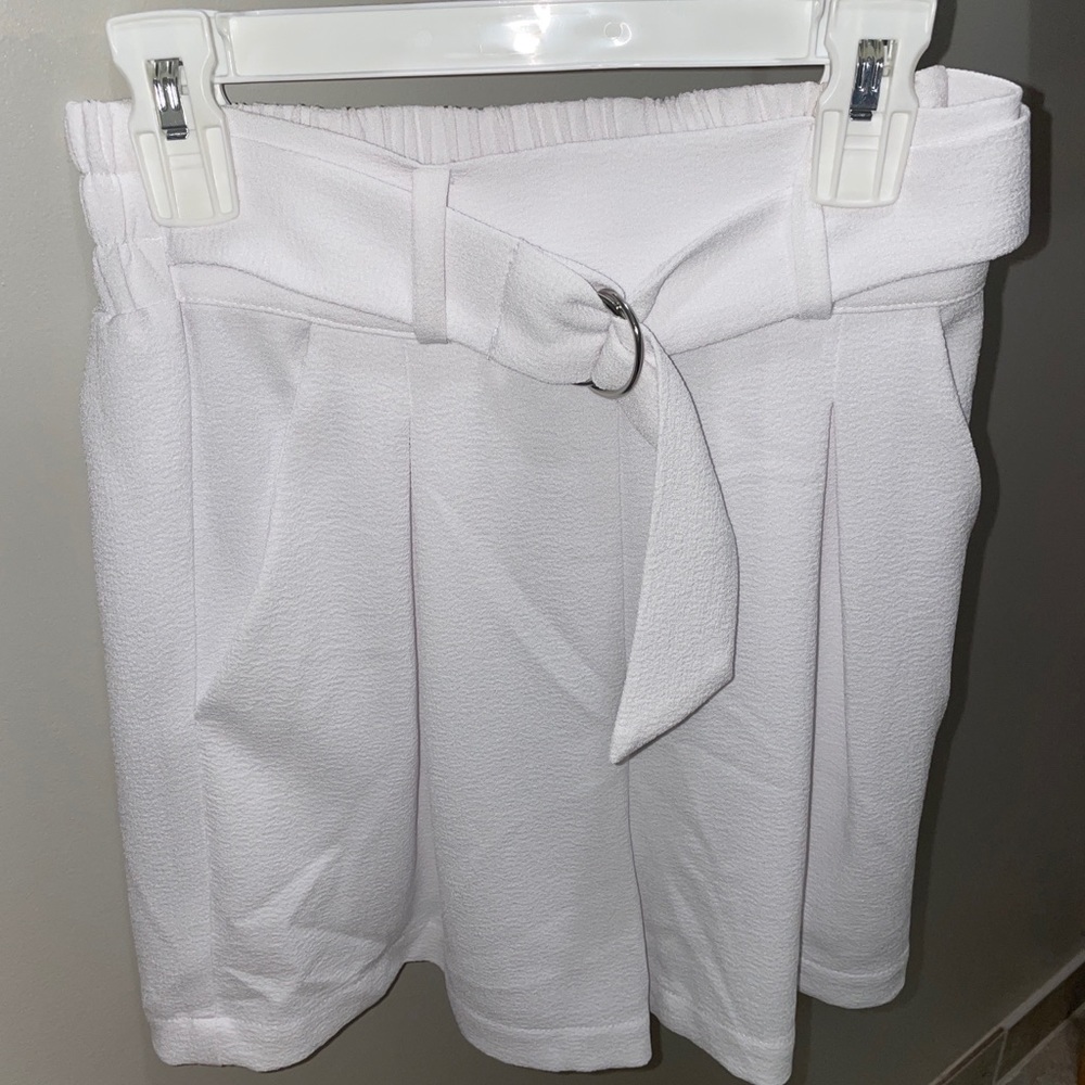 White Paper-bag Shorts